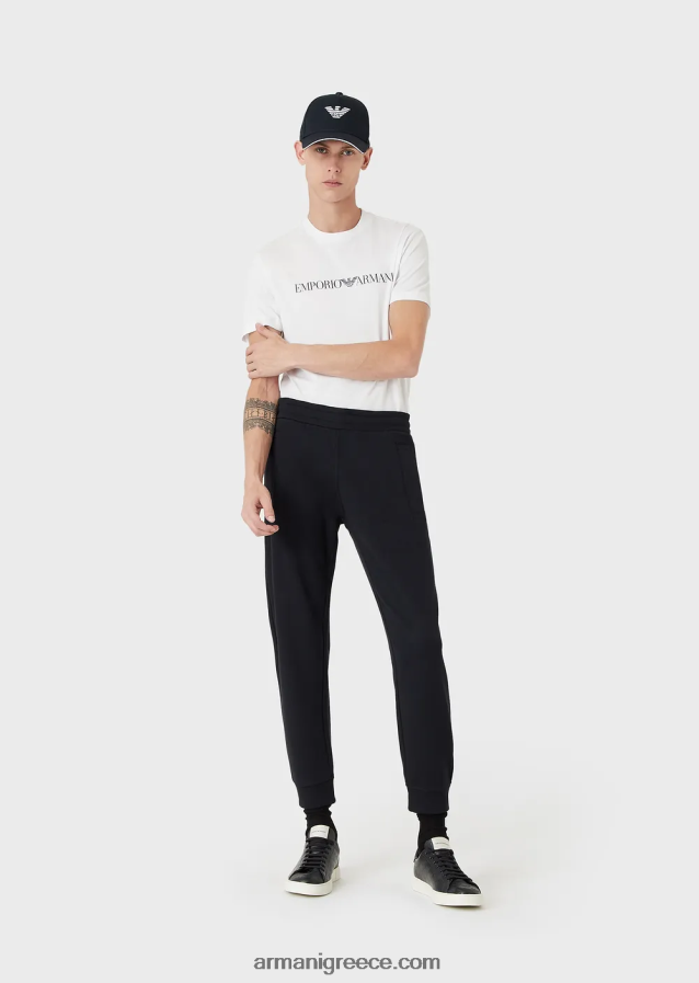 άνδρες Armani τζόγκερ από φλις ζέρσεϊ μοντάλ-χαρμάνι 4046R61509 ναυτικό μπλε