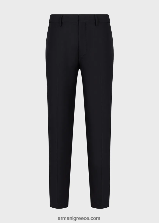 άνδρες Armani τζέρσεϊ chino με αποτέλεσμα τρικοτίνης 4046R61476 ναυτικό μπλε