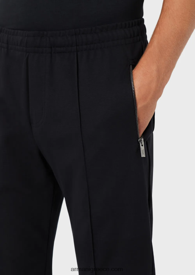 άνδρες Armani υφασμάτινα joggers ponte-di-roma 4046R61443