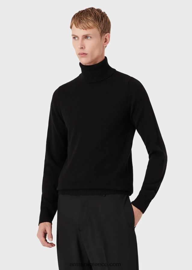 άνδρες Armani αγνό κασμίρι rollneck 4046R61284