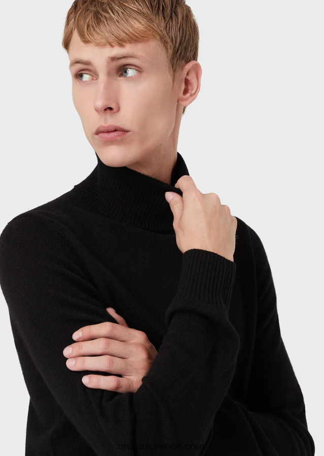 άνδρες Armani αγνό κασμίρι rollneck 4046R61284