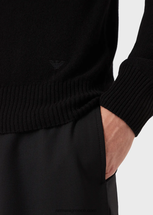 άνδρες Armani αγνό κασμίρι rollneck 4046R61284