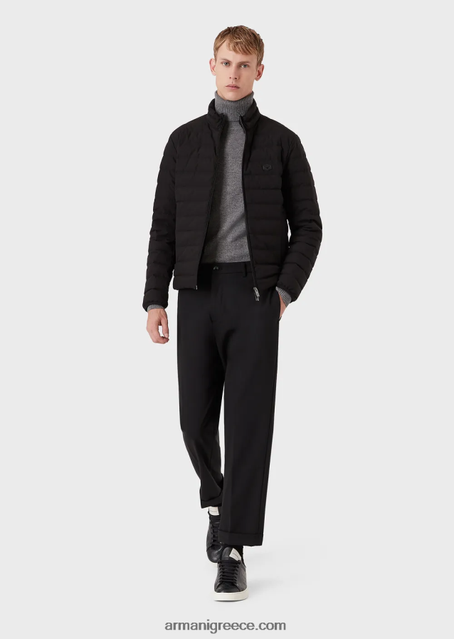 άνδρες Armani αγνό κασμίρι rollneck 4046R61285 γκρί