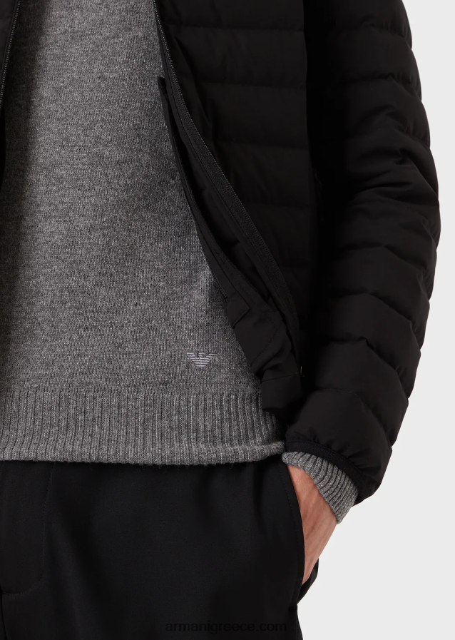 άνδρες Armani αγνό κασμίρι rollneck 4046R61285 γκρί