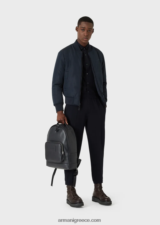 άνδρες Armani πουκάμισο από ζέρσεϊ 4046R61108 ναυτικό μπλε