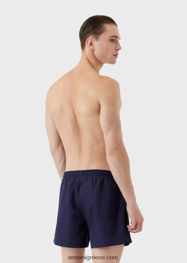 άνδρες Armani απαραίτητο μαγιό με κορδόνια 4046R6990 avio