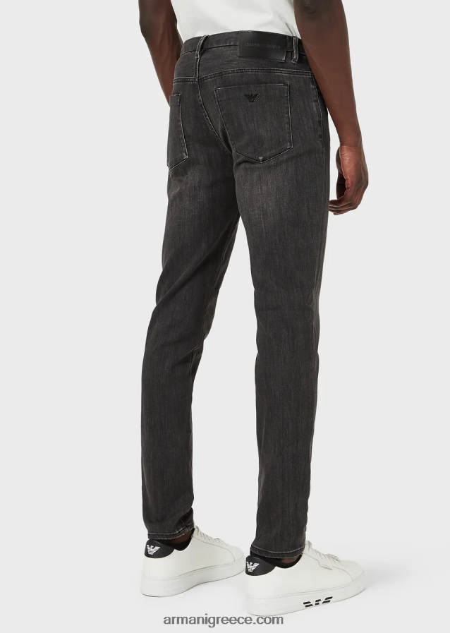 άνδρες Armani extra slim-fit j11 extra comfort τζιν τζιν 4046R61197 μαύρος
