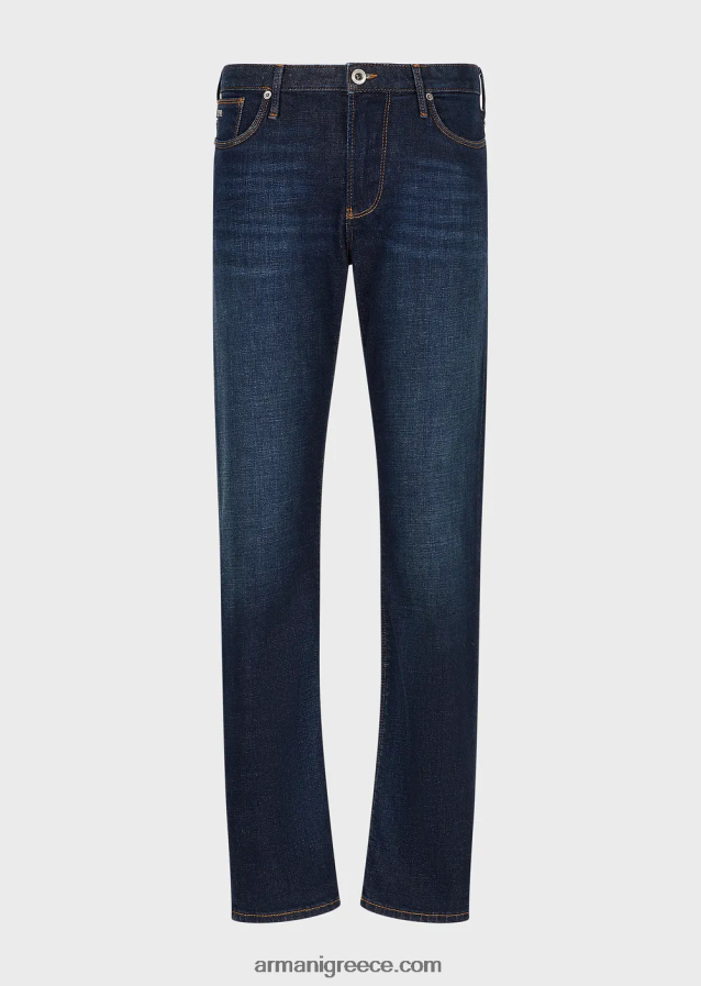 άνδρες Armani j06 slim-fit, βασικό τζιν τζιν 4046R61154 μπλε
