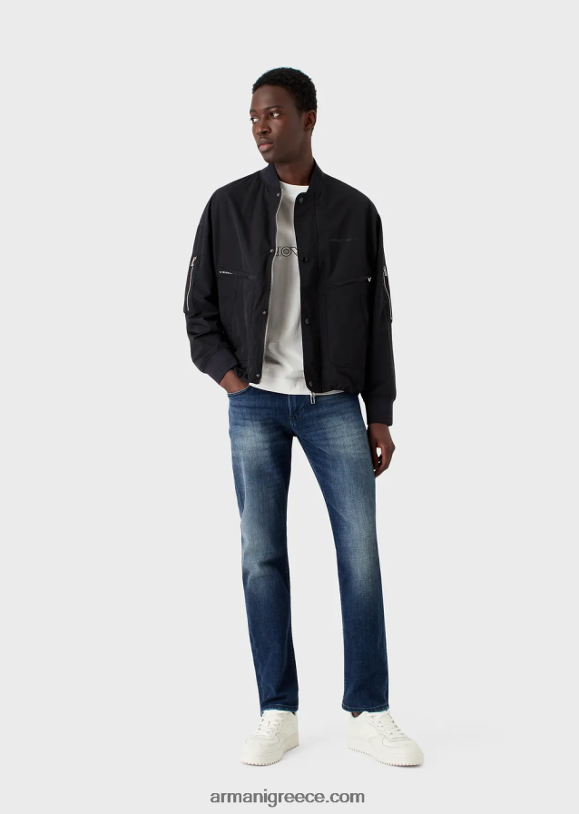 άνδρες Armani j06 slim-fit οργανικό-τζιν τζιν 4046R61159 τζην
