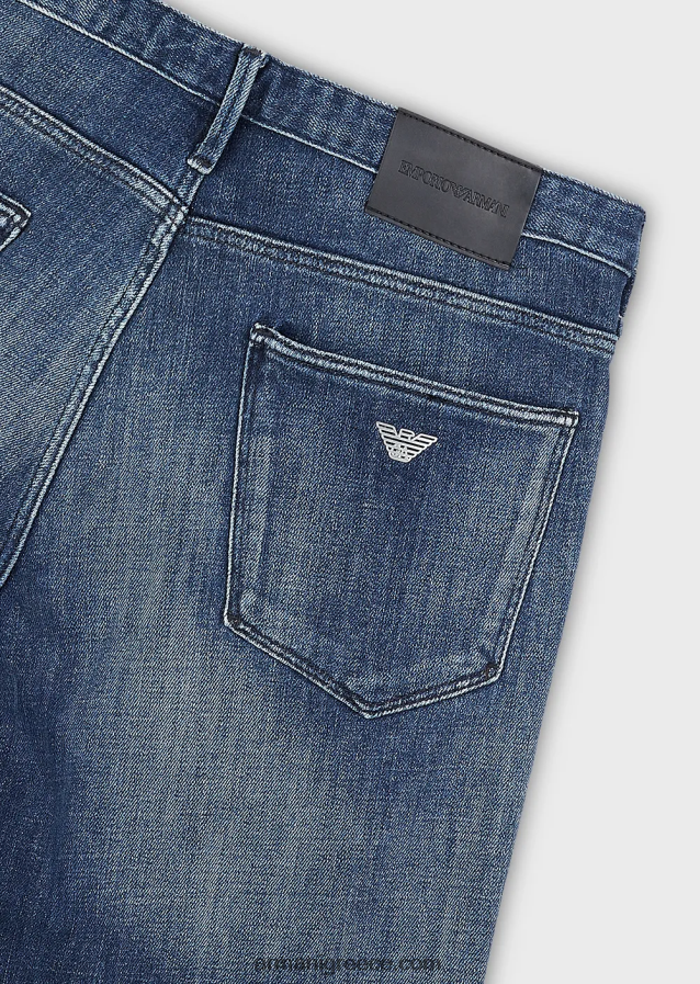 άνδρες Armani j06 slim-fit οργανικό-τζιν τζιν 4046R61159 τζην