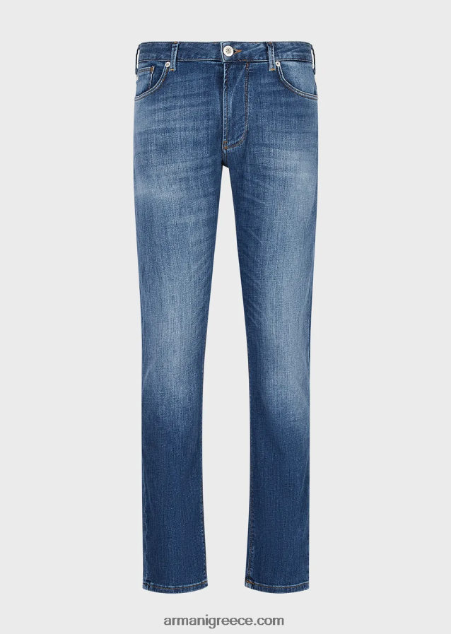 άνδρες Armani j06 slim-fit comfort-τζιν τζιν 4046R61156 γαλάζιο