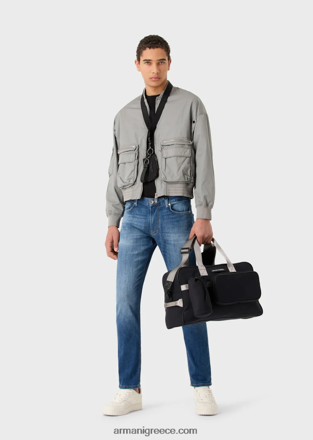 άνδρες Armani j06 slim-fit comfort-τζιν τζιν 4046R61156 γαλάζιο