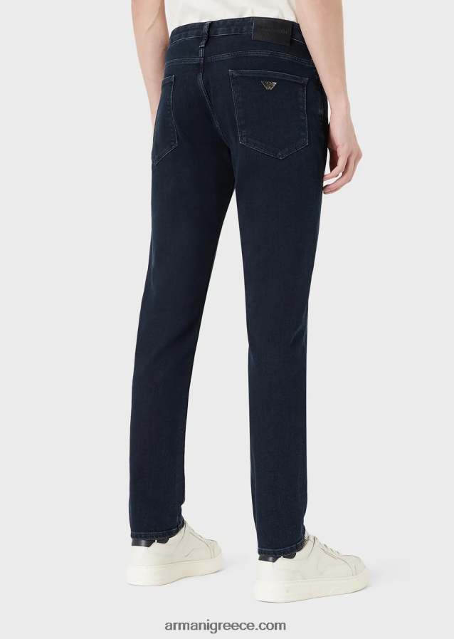 άνδρες Armani j06 slim-fit, comfort-τζιν τζιν twill 4046R61177 μπλε