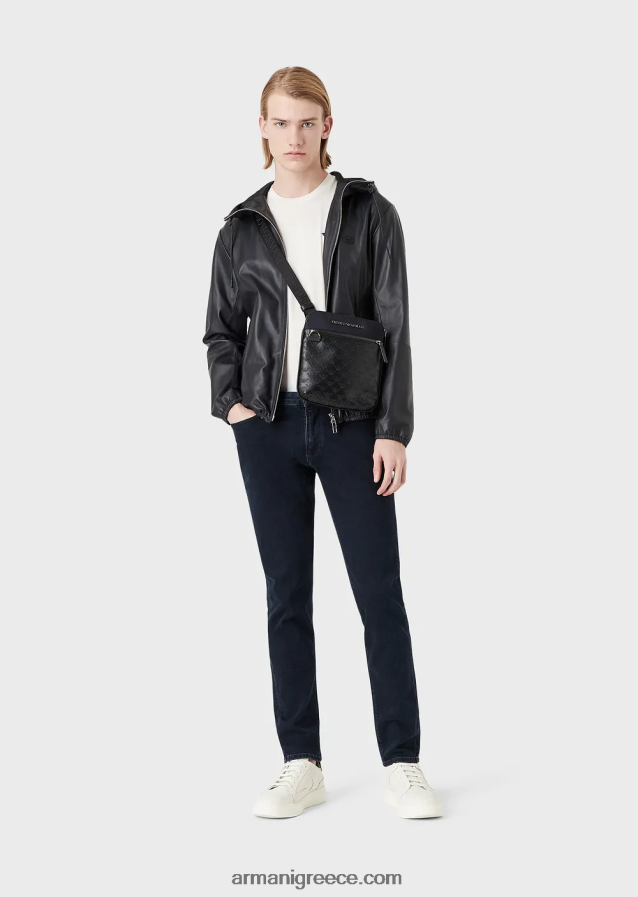 άνδρες Armani j06 slim-fit, comfort-τζιν τζιν twill 4046R61177 μπλε