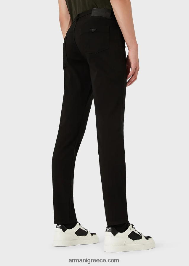 άνδρες Armani j11 εξαιρετικά άνετο στενό τζιν τζιν 4046R61198 μαύρο 1