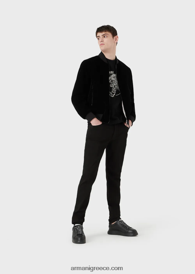 άνδρες Armani Τζιν τζιν j11 εξαιρετικά λεπτή και έξτρα άνεση 4046R61199 μαύρος