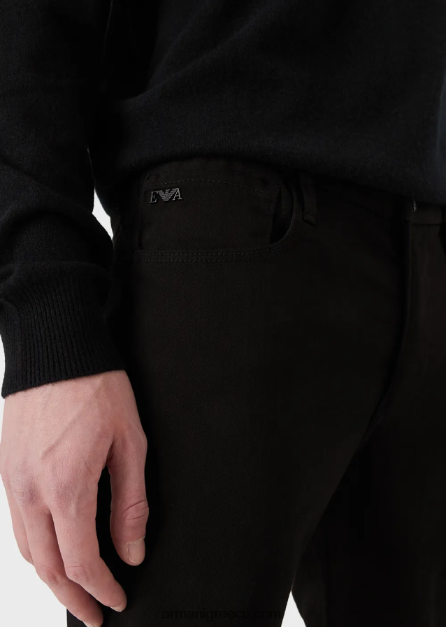 άνδρες Armani Τζιν τζιν j11 εξαιρετικά λεπτή και έξτρα άνεση 4046R61199 μαύρος