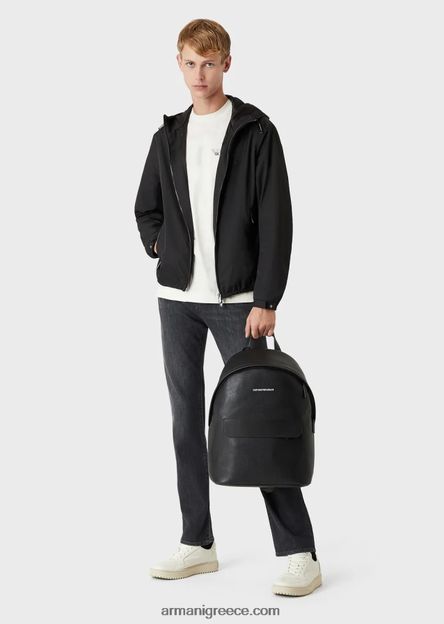 άνδρες Armani Τζιν j45 με κανονική εφαρμογή σε μελανζέ twill comfort denim 4046R61202 μαύρος