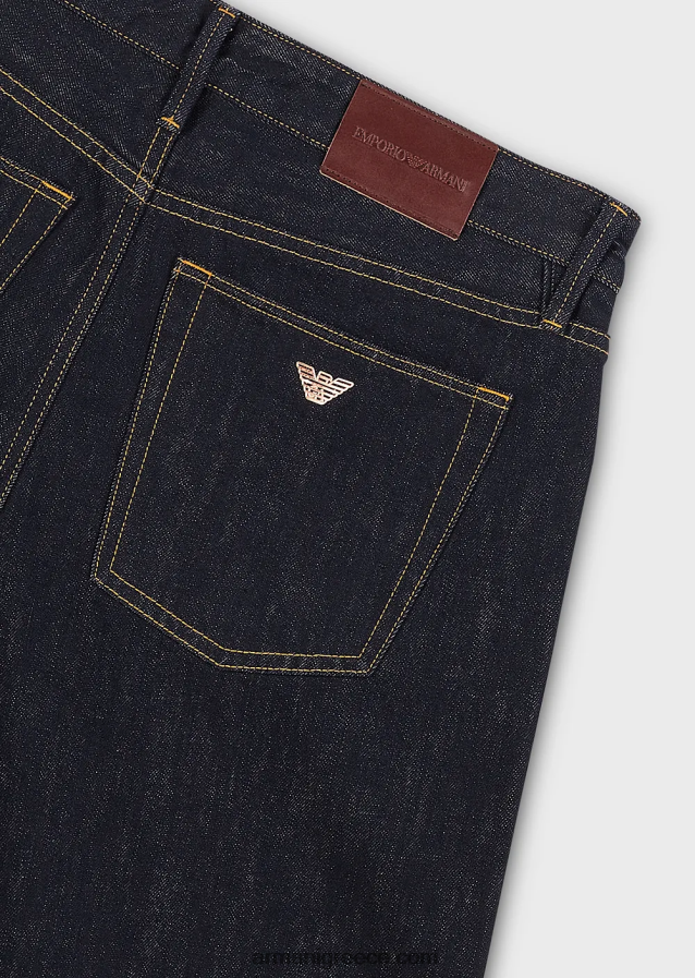 άνδρες Armani j72 loose-fit reactive blue τζιν τζιν 4046R61148 τζην