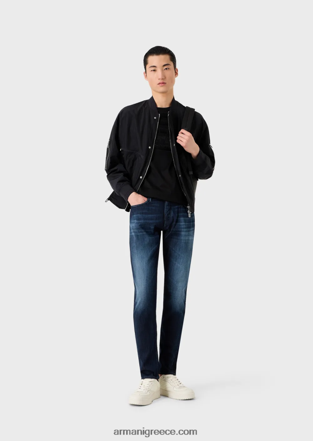 άνδρες Armani Τζιν τζιν j75 slim-fit, γαλάζιο 4046R61195 μπλε