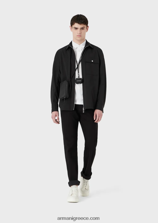 άνδρες Armani Τζιν twill j21 με κανονική εφαρμογή, comfort-τζιν 4046R61212 μαύρος