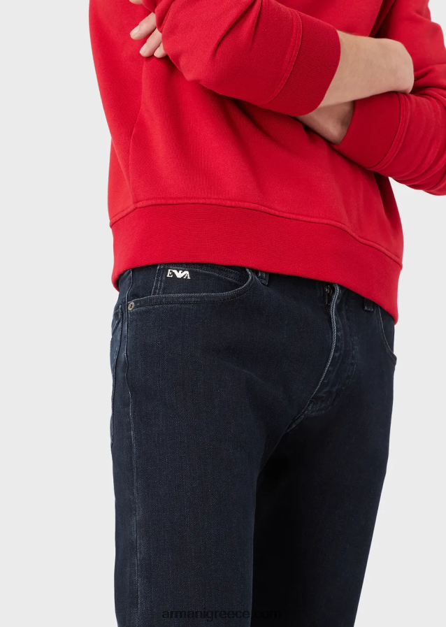 άνδρες Armani Τζιν twill j45 κανονικής εφαρμογής, comfort-τζιν 4046R61207 μπλε