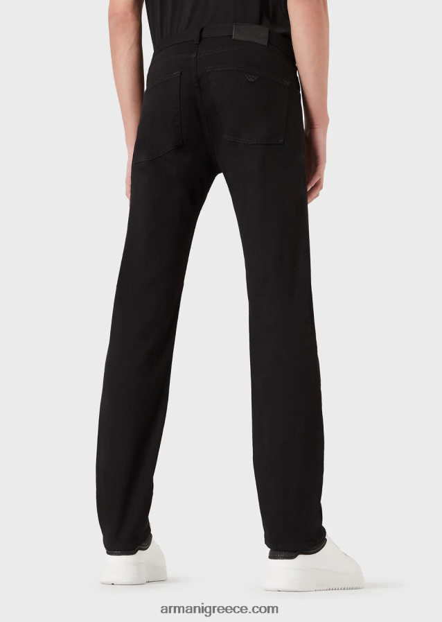άνδρες Armani Τζιν twill j45 κανονικής εφαρμογής, comfort-τζιν 4046R61208 μαύρος