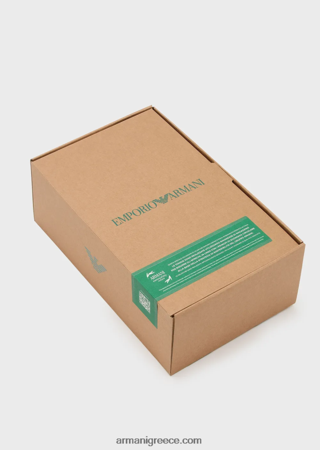 άνδρεςεπαναφορτωμένα από την Emporio Armani sneakers σε βελούδο με chevron πλάτη armani αξίες βιωσιμότητας 4046R61898 μαύρος