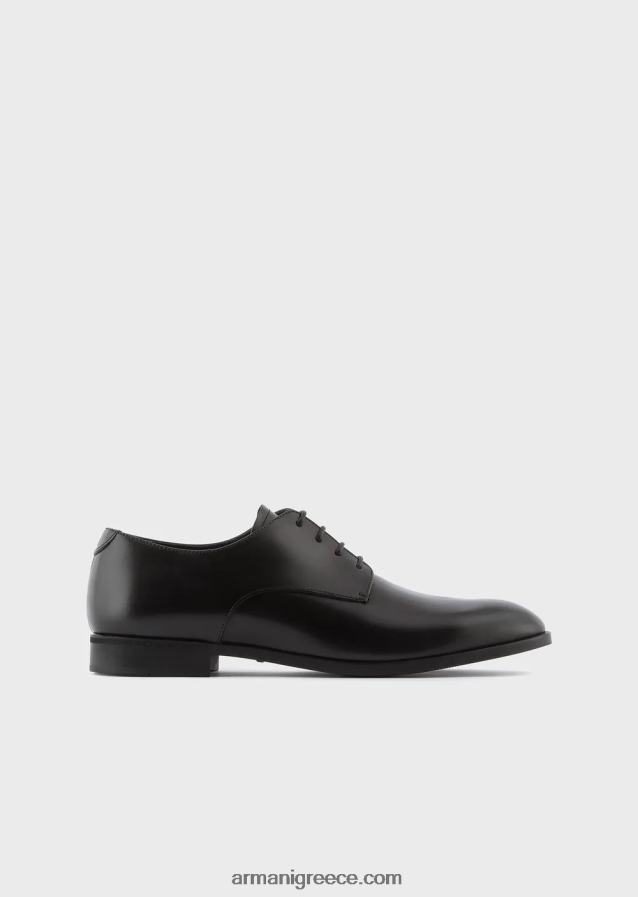 άνδρες Armani δέρμα μοσχαριού oxfords 4046R61825 μαύρος