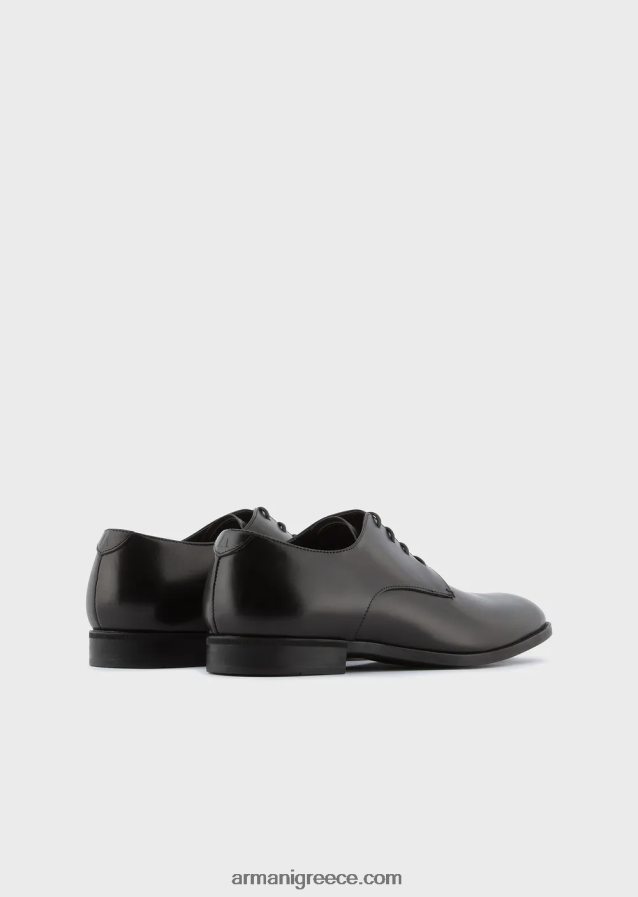 άνδρες Armani δέρμα μοσχαριού oxfords 4046R61825 μαύρος