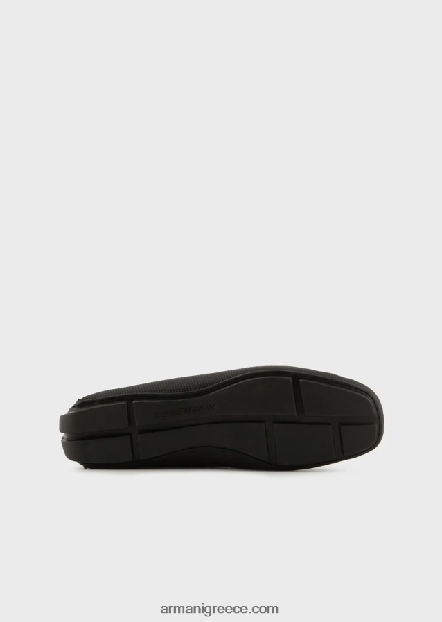 άνδρες Armani παπούτσια οδήγησης από σουέτ 4046R61836 ναυτικό μπλε