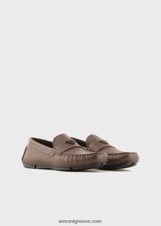 άνδρες Armani παπούτσια οδήγησης από δέρμα 4046R61841 βοός