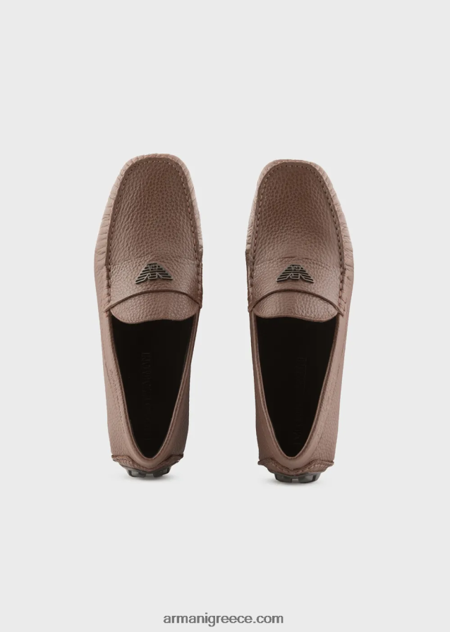 άνδρες Armani παπούτσια οδήγησης από δέρμα 4046R61841 βοός