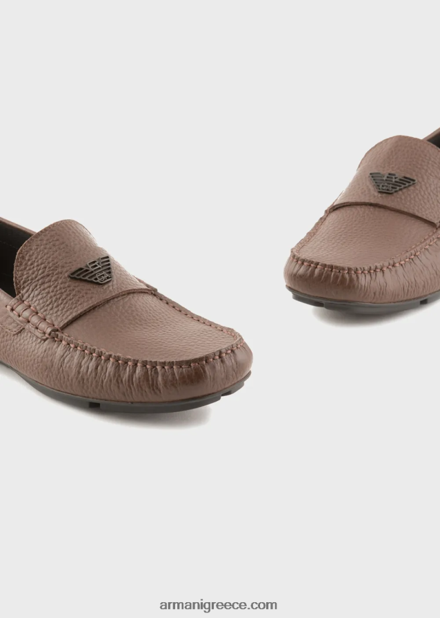 άνδρες Armani παπούτσια οδήγησης από δέρμα 4046R61841 βοός
