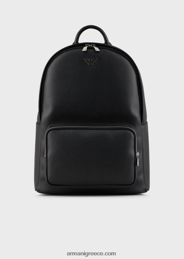 άνδρες Armani σακίδιο με πλάκα αετού 4046R61951 μαύρος