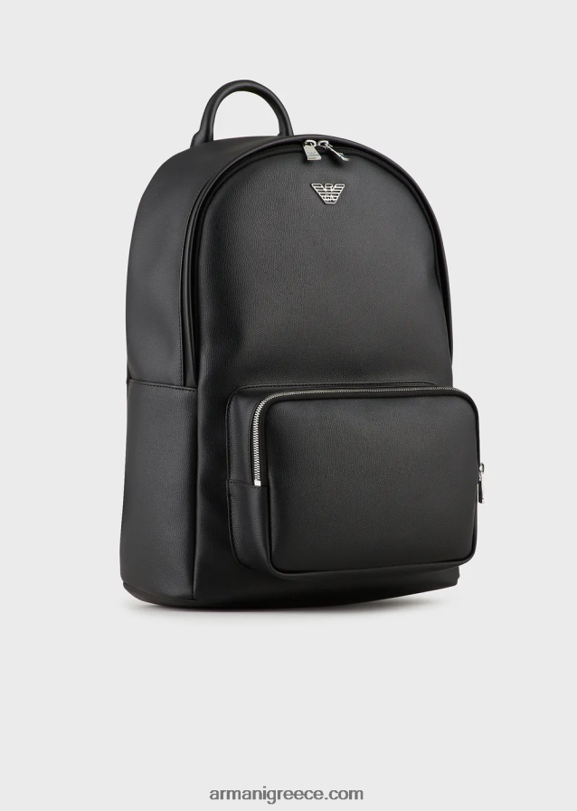 άνδρες Armani σακίδιο με πλάκα αετού 4046R61951 μαύρος