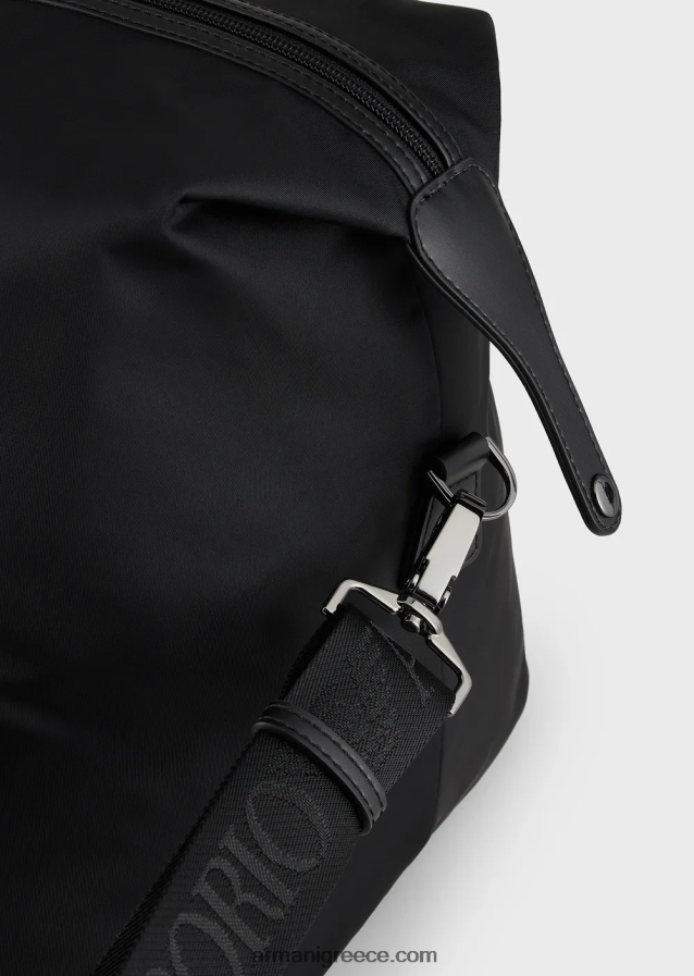 άνδρες Armani ανακυκλωμένη νάιλον σακούλα ντουλαπιού 4046R61992 μαύρος