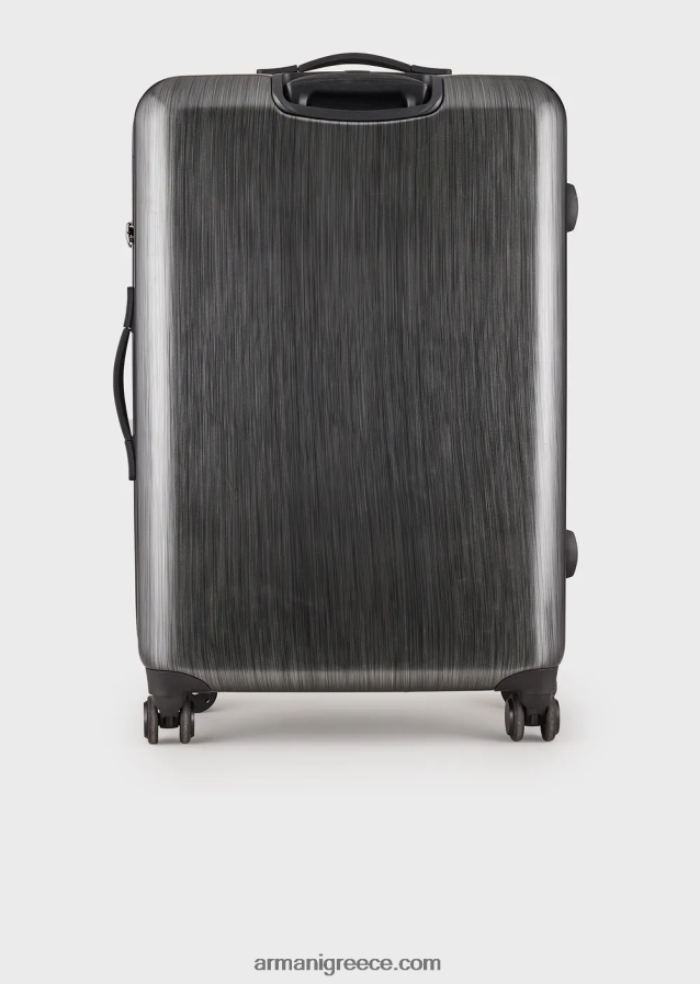 άνδρες Armani abs μεγάλη τσάντα τρόλεϊ με υπερμεγέθη, ανάγλυφο αετό 4046R61995 γκρί