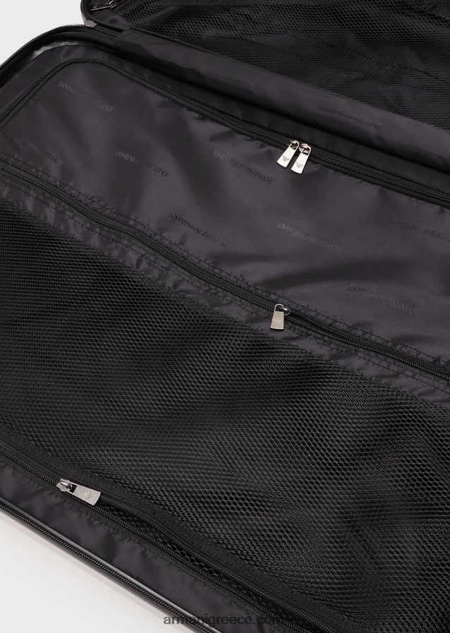 άνδρες Armani abs μεγάλη τσάντα τρόλεϊ με υπερμεγέθη, ανάγλυφο αετό 4046R61995 γκρί