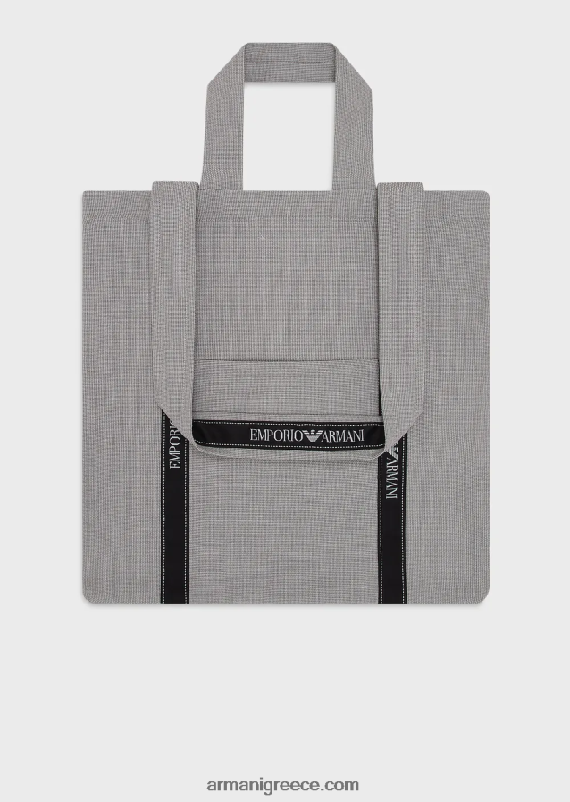 άνδρεςEmporio armani project για βιώσιμη υφασμάτινη τσάντα αγοραστή την ημέρα της γης 4046R61994 γκρί