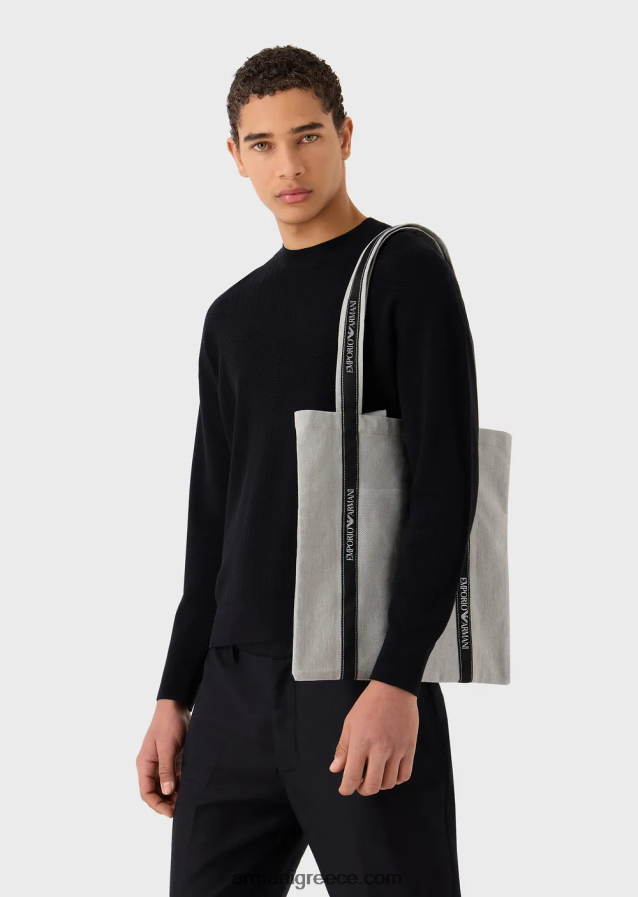 άνδρεςEmporio armani project για βιώσιμη υφασμάτινη τσάντα αγοραστή την ημέρα της γης 4046R61994 γκρί