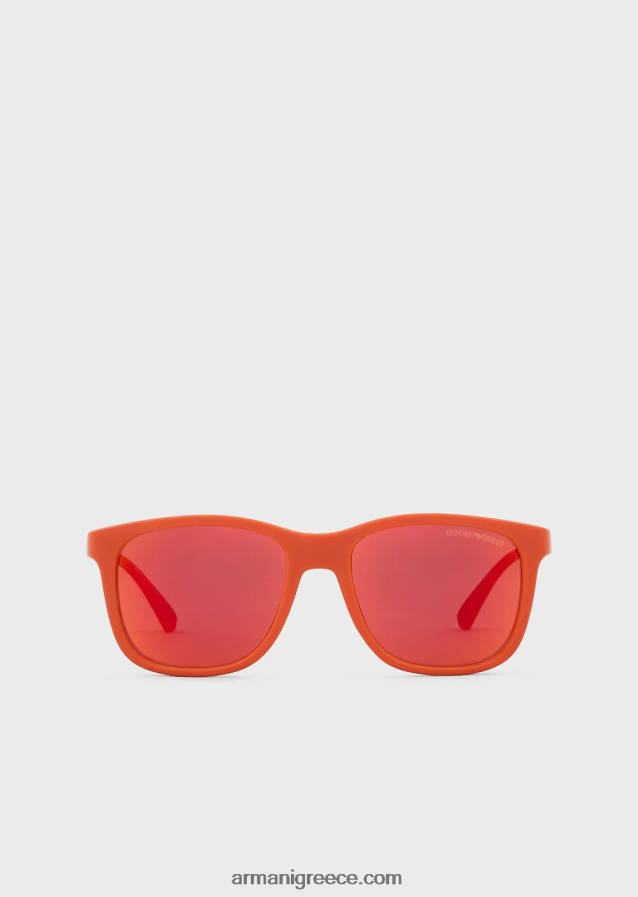 αγόρι Armani τετράγωνα γυαλιά ηλίου 4046R62496 πορτοκάλι
