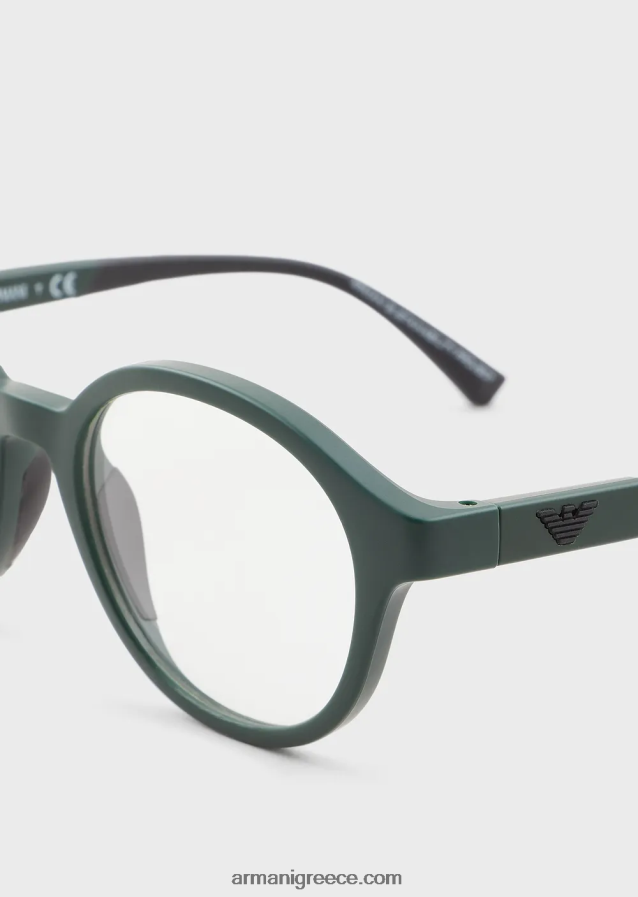 αγόρι Armani στρογγυλά γυαλιά 4046R62499 verde scuro 1