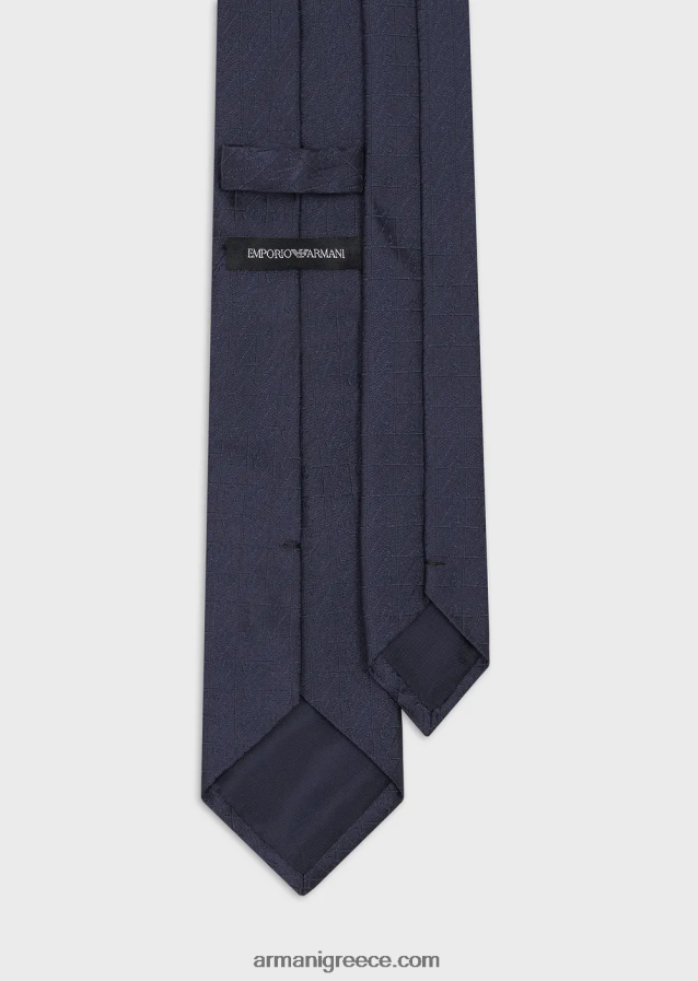 αγόρι Armani γραβάτα καθαρό μεταξωτό με ζακάρ αετό παντού 4046R62510