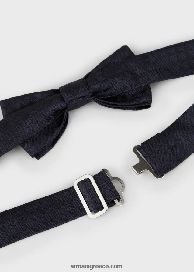 αγόρι Armani παπιγιόν από καθαρό μεταξωτό με ζακάρ αετό ολόσωμη 4046R62511