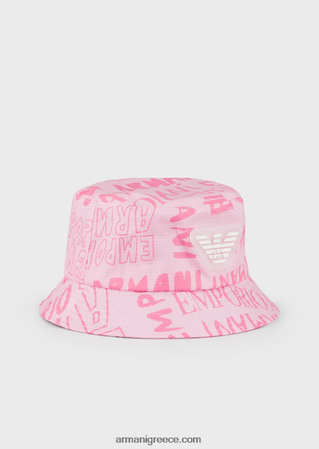 αγόρι Armani νάιλον κλος καπέλο με γράμματα ea crew σε όλη την επιφάνεια 4046R62504