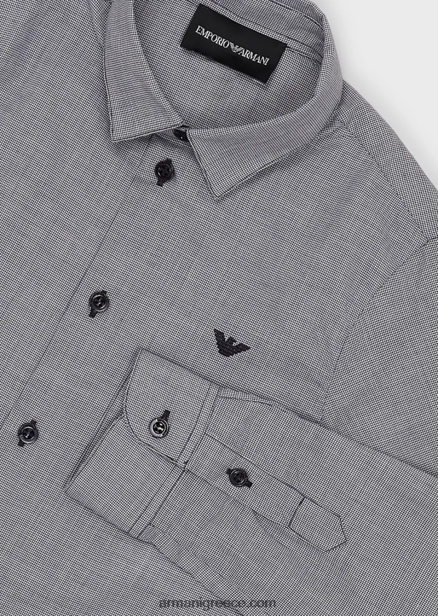 αγόρι Armani πουκάμισο ποπλίνα με λεπτή εφαρμογή 4046R62381