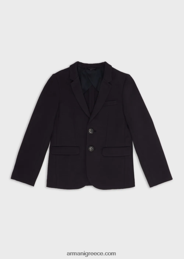 αγόρι Armani σακάκι ζέρσεϊ με μονόστομο, ραμμένο 4046R62398