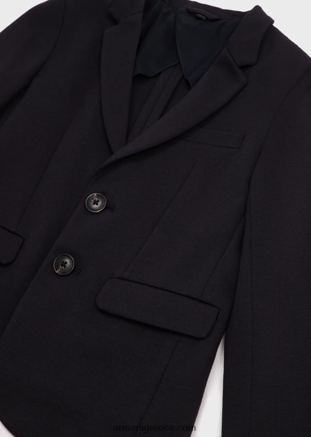 αγόρι Armani σακάκι ζέρσεϊ με μονόστομο, ραμμένο 4046R62398