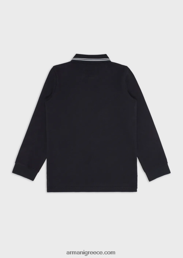 αγόρι Armani μακρυμάνικο μπλουζάκι πικέ πόλο 4046R62402